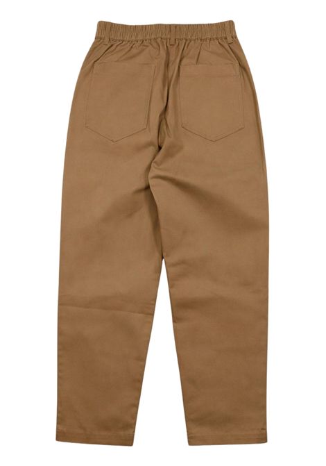 Pantalone bambina beige in cotone Manila Grace | M2914W25/SUBEIGE